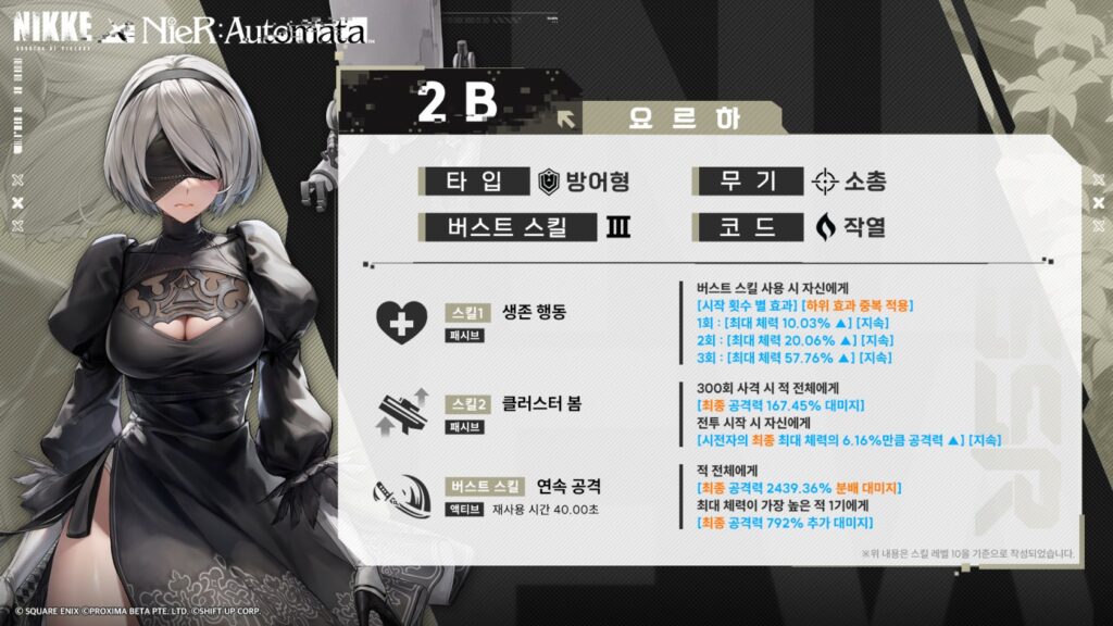 승리의 여신 니케 2B