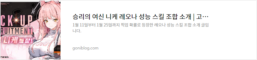 승리의 여신 니케 레오나 성능 스킬 조합 소개