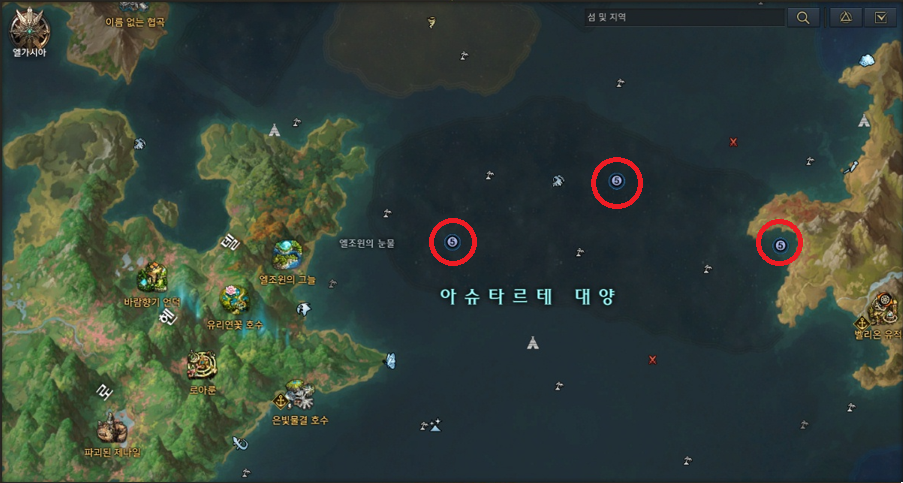 위험해역 5단계 지도