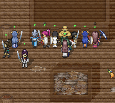 고래 갑판 위에서