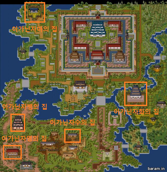 이가닌자의검 재료 파밍 지도